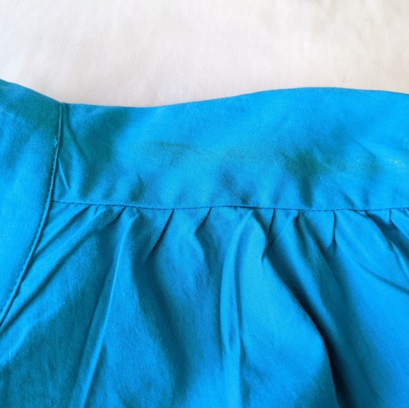 Scully Long Sleeve Button Down Shirt Blue XXL ruched shoulders - Picture 10 of 10